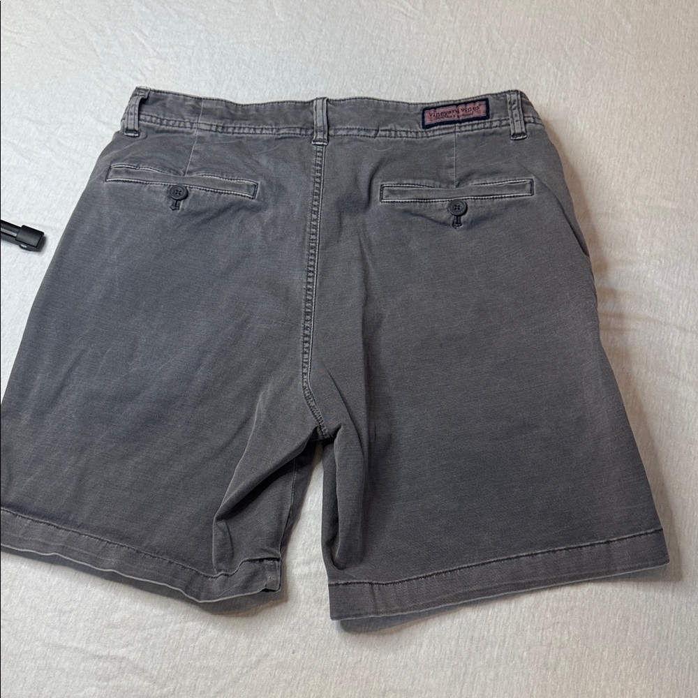 Vineyard Vines Island Shorts Mens 30 Stone Gray 7" Inseam Chino Preppy Casual